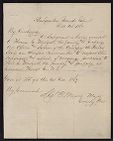 Letter from Union Major Mears regarding Thomas Midgett